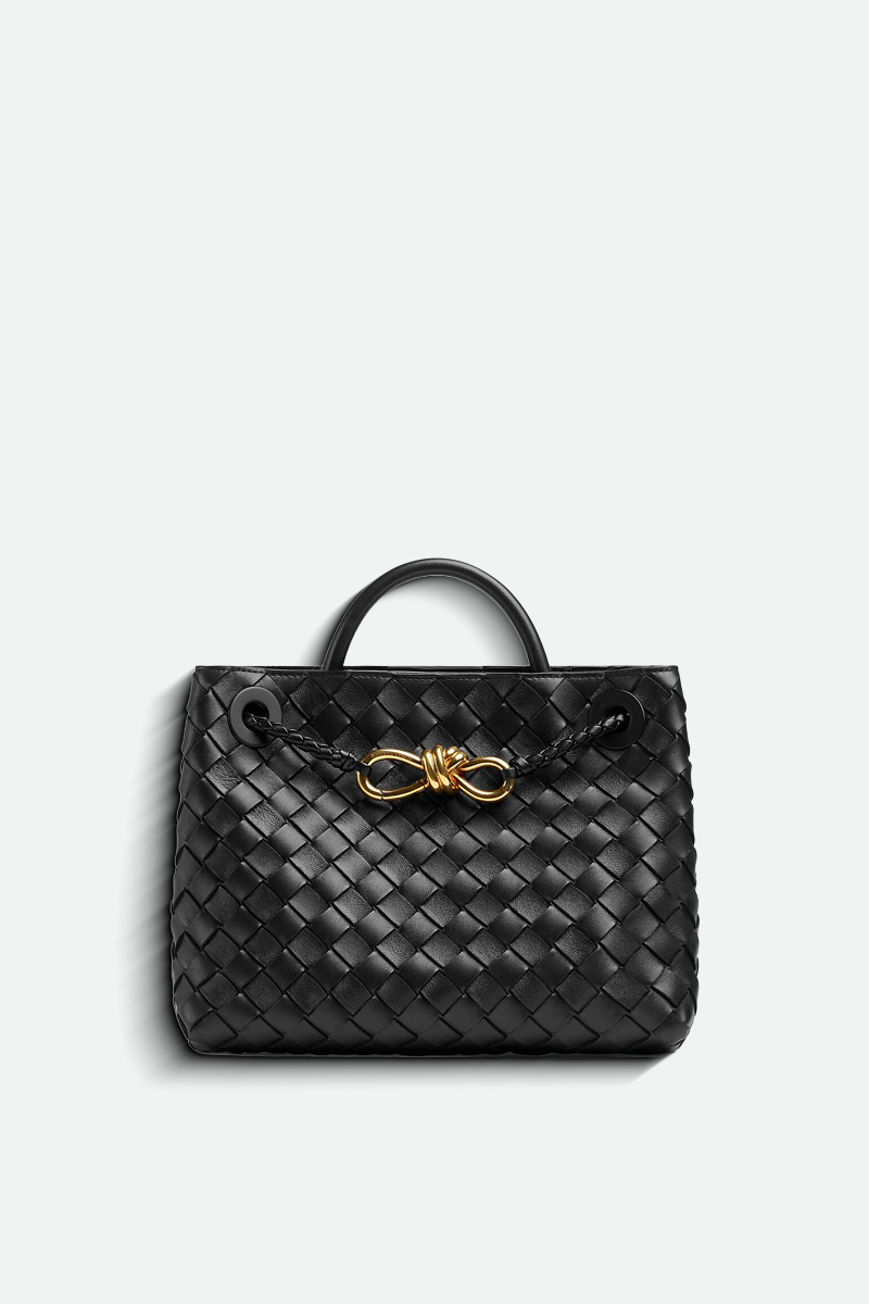 Bolsa Aurora Weave Tote - Preto
