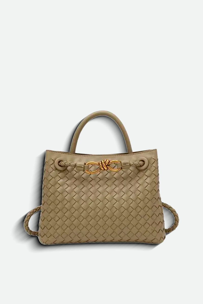 Bolsa Aurora Weave Tote - Olive