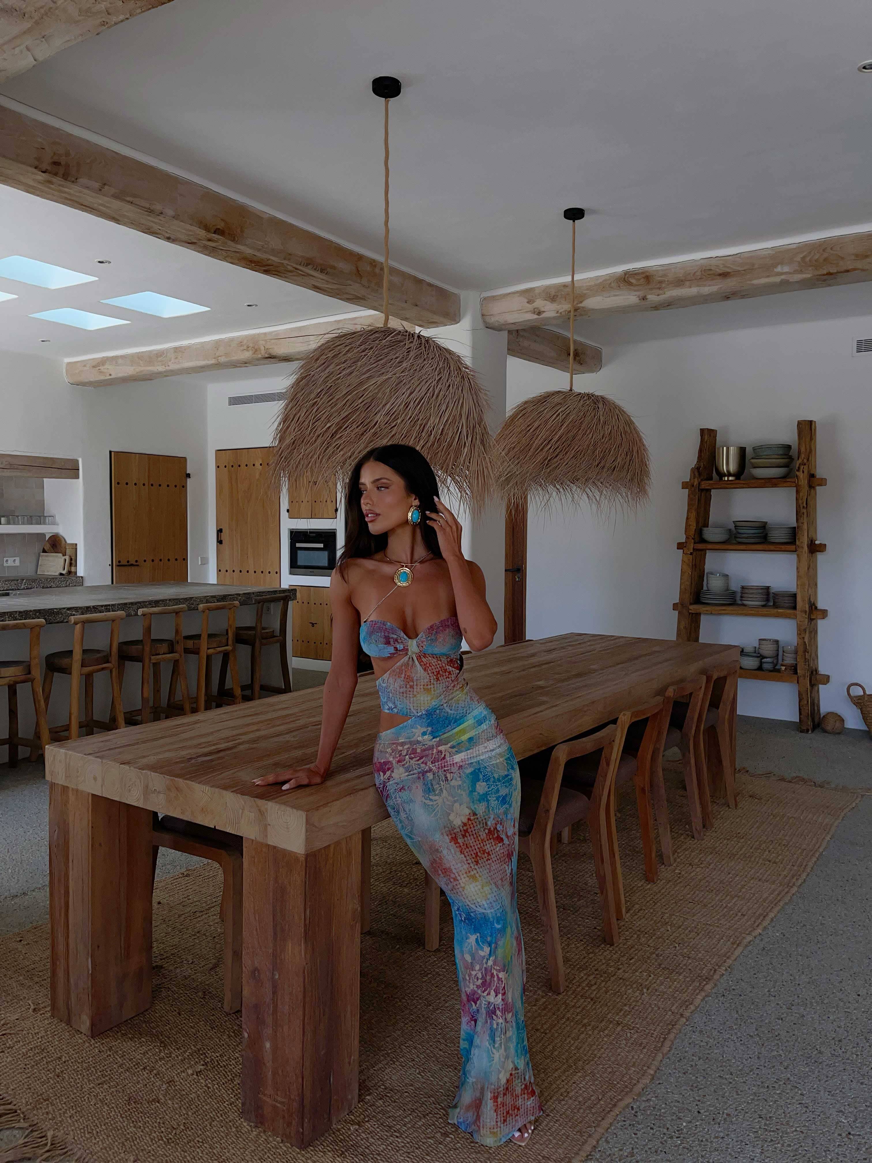 Vestido Aurora Opala Longo