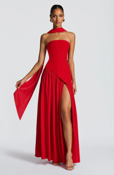 Vestido Madaleine - Vermelho Rubra
