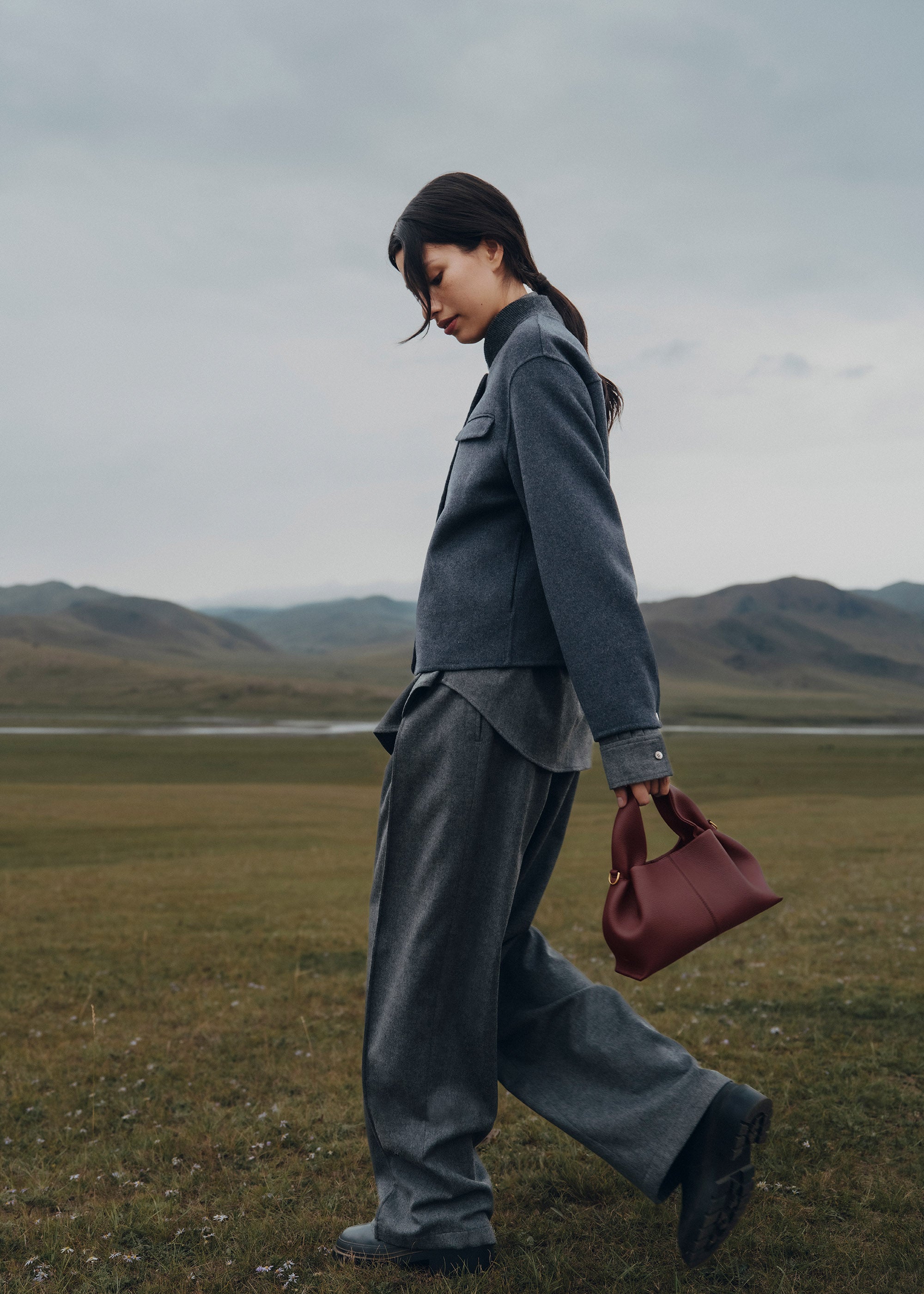 Bolsa Sierra Fold Mini - Bordô