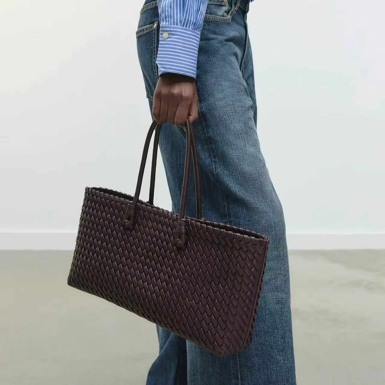 Bolsa Venezia Weave – Tom Espresso