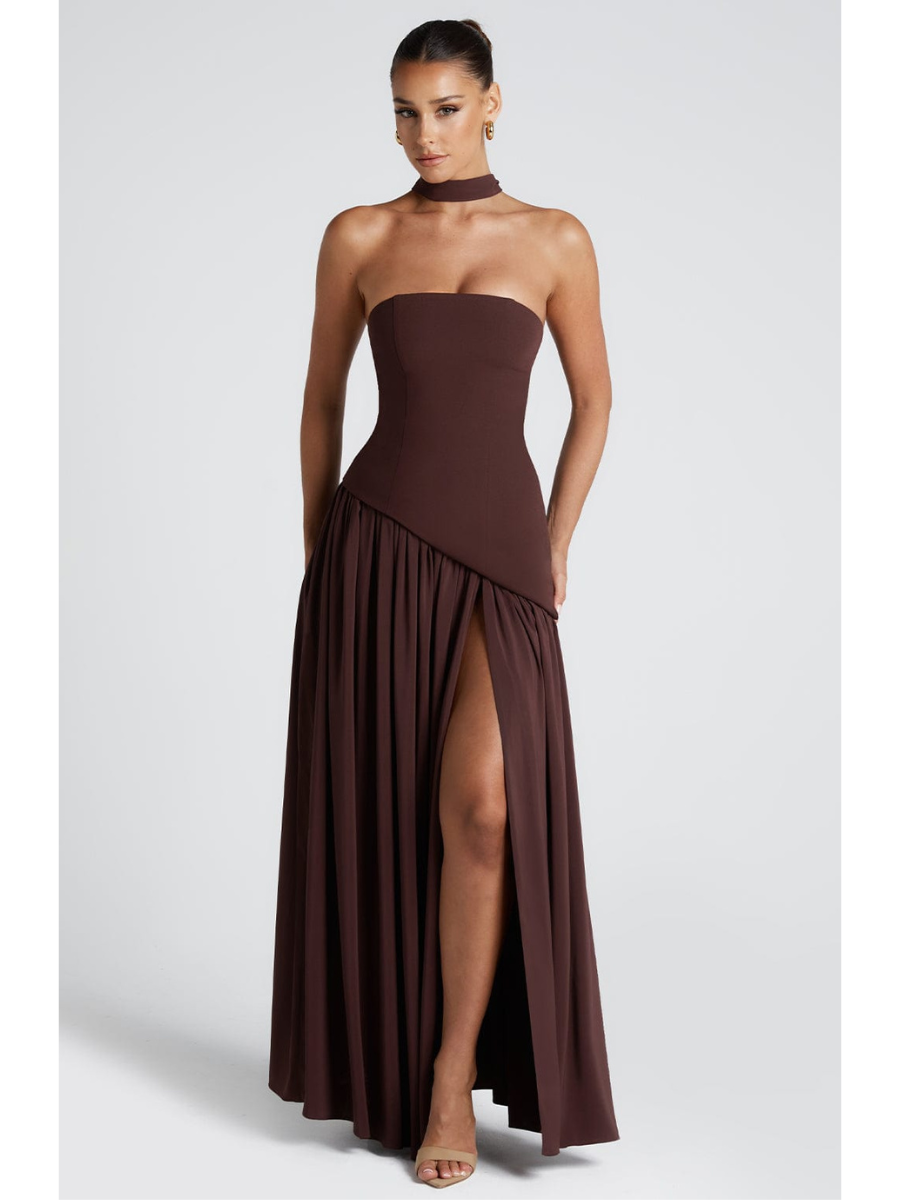 Vestido Madaleine - Coffee Seduction